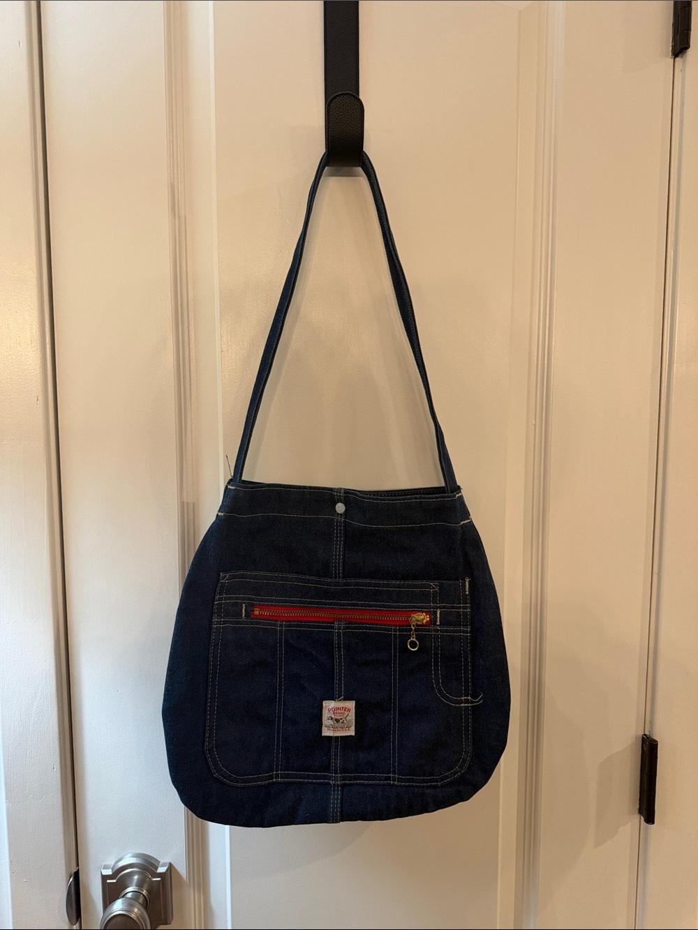 Vintage Pointer Brand Denim Shoulder Bag-USA Made-
